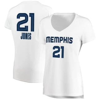 Women's Tyus Jones Memphis Grizzlies White Fast Break Jersey - Association Edition