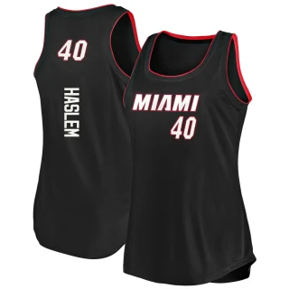 Women's Udonis Haslem Miami Heat Black Fast Break 2019/20 Tank Jersey - Icon Edition