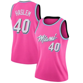 Women's Udonis Haslem Miami Heat Pink Swingman 2018/19 Jersey - Earned Edition