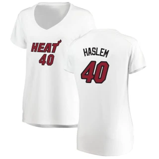 Women's Udonis Haslem Miami Heat White Fast Break Jersey - Association Edition