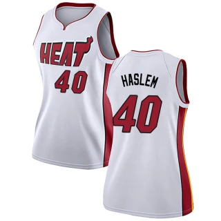 Women's Udonis Haslem Miami Heat White Swingman Jersey - Association Edition