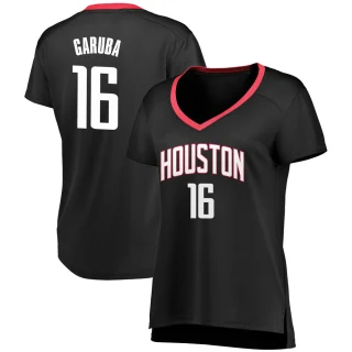 Women's Usman Garuba Houston Rockets Black Fast Break Jersey - Statement Edition
