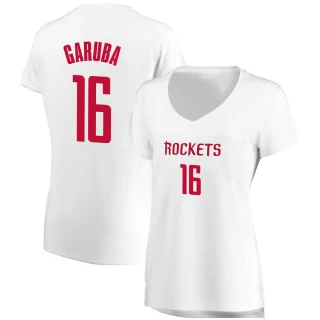 Women's Usman Garuba Houston Rockets White Fast Break Jersey - Association Edition
