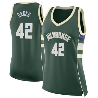 Women's Vin Baker Milwaukee Bucks Green Swingman Jersey - Icon Edition