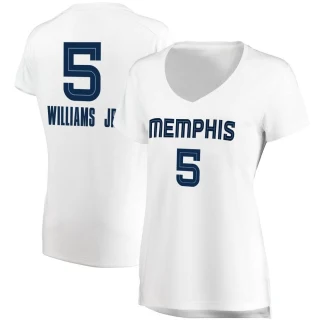 Women's Vince Williams Jr. Memphis Grizzlies White Fast Break Jersey - Association Edition