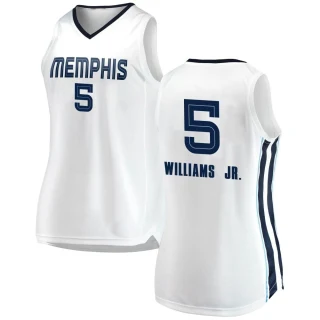 Women's Vince Williams Jr. Memphis Grizzlies White Swingman 2018/19 Jersey - Association Edition