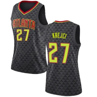Women's Vit Krejci Atlanta Hawks Black Swingman Jersey - Icon Edition