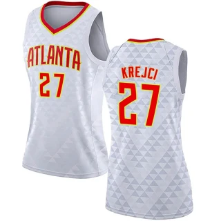 Women's Vit Krejci Atlanta Hawks White Swingman Jersey - Association Edition