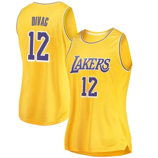 Women's Vlade Divac Los Angeles Lakers Gold Swingman 2018/19 Jersey - Icon Edition