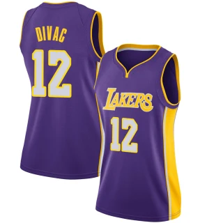 Women's Vlade Divac Los Angeles Lakers Purple Swingman Jersey - Statement Edition
