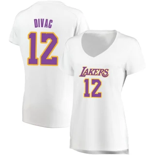 Women's Vlade Divac Los Angeles Lakers White Fast Break Jersey - Association Edition