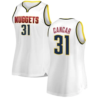 Women's Vlatko Cancar Denver Nuggets White Fast Break 2018/19 Jersey - Association Edition