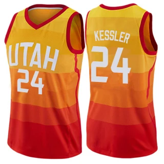 Women's Walker Kessler Utah Jazz Orange Swingman Jersey - City Edition