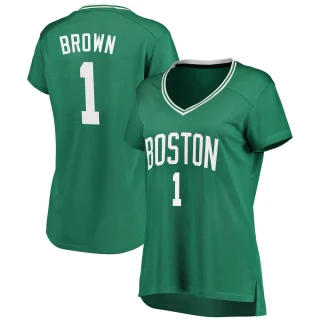 Women's Walter Brown Boston Celtics Green Fast Break Icon Edition Jersey