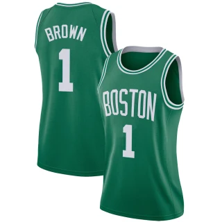 Women's Walter Brown Boston Celtics Green Swingman Jersey - Icon Edition