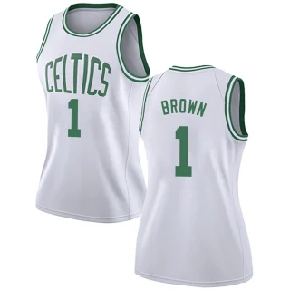 Women's Walter Brown Boston Celtics White Swingman Jersey - Association Edition