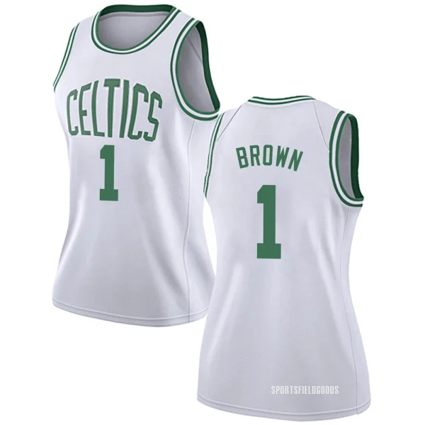 Women's Walter Brown Boston Celtics White Swingman Jersey - Association Edition