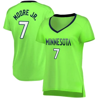 Women's Wendell Moore Jr. Minnesota Timberwolves Green Fast Break Jersey - Statement Edition