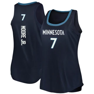 Women's Wendell Moore Jr. Minnesota Timberwolves Navy Fast Break Tank Jersey - Icon Edition