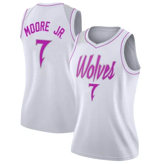 Women's Wendell Moore Jr. Minnesota Timberwolves White Swingman 2018/19 Jersey - Earned Edition