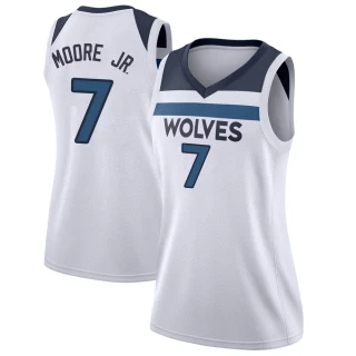 Women's Wendell Moore Jr. Minnesota Timberwolves White Swingman Jersey - Association Edition