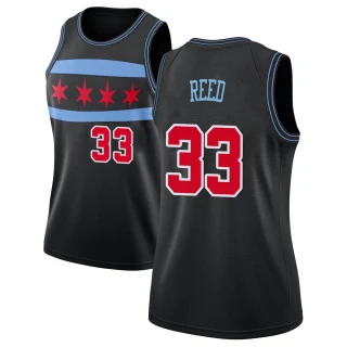 Women's Willie Reed Chicago Bulls Black Swingman 2018/19 Jersey - City Edition