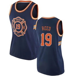 Women's Willis Reed New York Knicks Navy Blue Authentic Jersey - City Edition