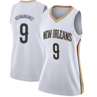 Women's Willy Hernangomez New Orleans Pelicans White Swingman Jersey - Association Edition