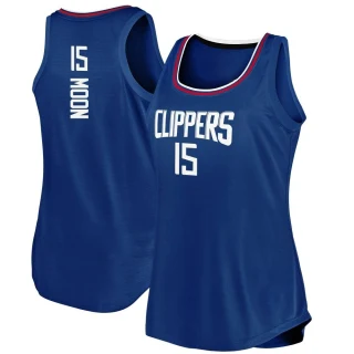 Women's Xavier Moon Los Angeles Clippers Royal Fast Break Movement Tank Jersey - Icon Edition