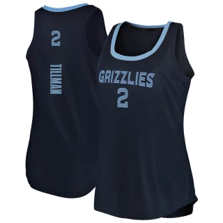 Women's Xavier Tillman Memphis Grizzlies Navy Fast Break 2019/20 Tank Jersey - Icon Edition
