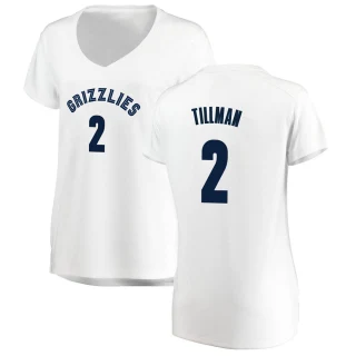 Women's Xavier Tillman Memphis Grizzlies White Fast Break Jersey - Association Edition