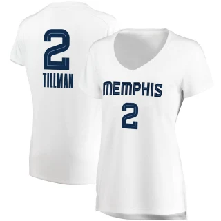 Women's Xavier Tillman Memphis Grizzlies White Fast Break Jersey - Association Edition