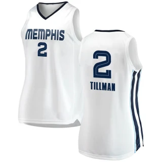 Women's Xavier Tillman Memphis Grizzlies White Swingman 2018/19 Jersey - Association Edition