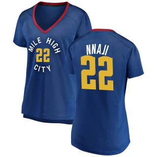 Women's Zeke Nnaji Denver Nuggets Blue Fast Break 2018/19 Jersey - Statement Edition