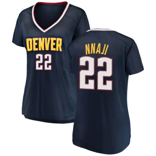 Women's Zeke Nnaji Denver Nuggets Navy Fast Break 2018/19 Jersey - Icon Edition