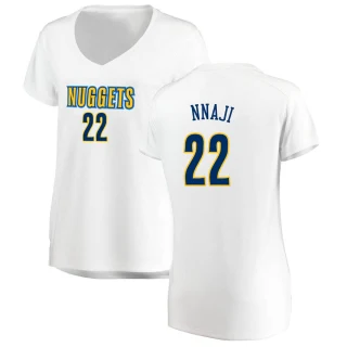 Women's Zeke Nnaji Denver Nuggets White Fast Break Jersey - Association Edition