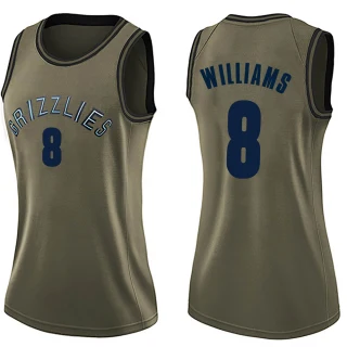 Women's Ziaire Williams Memphis Grizzlies Green Swingman Salute to Service Jersey