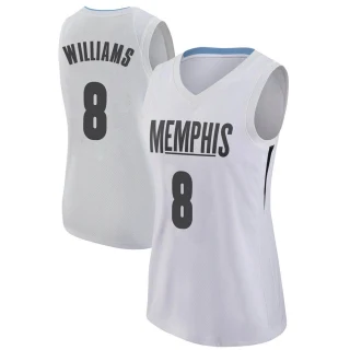Women's Ziaire Williams Memphis Grizzlies White Swingman Jersey - City Edition