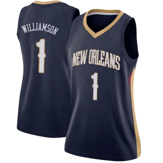 Women's Zion Williamson New Orleans Pelicans Navy Swingman Jersey - Icon Edition
