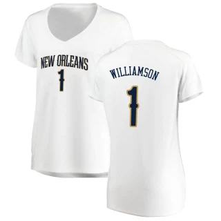 Women's Zion Williamson New Orleans Pelicans White Fast Break Jersey - Association Edition