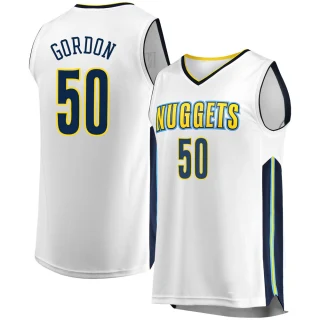 Youth Aaron Gordon Denver Nuggets White Fast Break Jersey - Association Edition