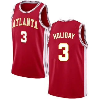 Youth Aaron Holiday Atlanta Hawks Red Swingman Jersey - Statement Edition