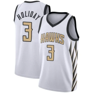 Youth Aaron Holiday Atlanta Hawks White Swingman 2018/19 Jersey - City Edition