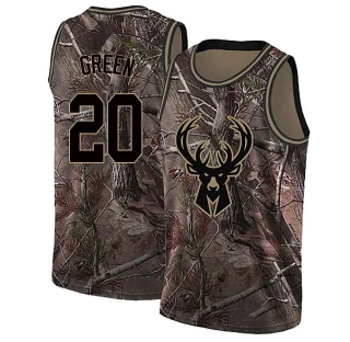 Youth AJ Green Milwaukee Bucks Green Swingman Camo Realtree Collection Jersey
