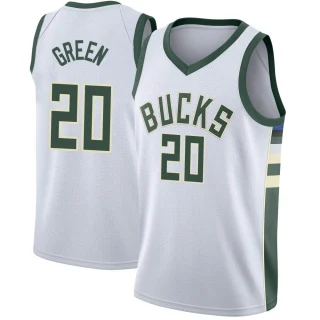 Youth AJ Green Milwaukee Bucks White Swingman Jersey - Association Edition