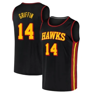 Youth AJ Griffin Atlanta Hawks Black Fast Break 2020/21 Jersey - Statement Edition