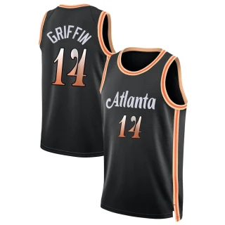 Youth AJ Griffin Atlanta Hawks Black Swingman 2022/23 City Edition Jersey