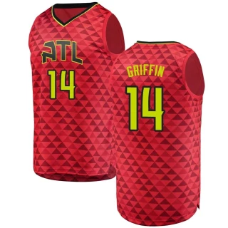 Youth AJ Griffin Atlanta Hawks Red Fast Break Jersey - Statement Edition