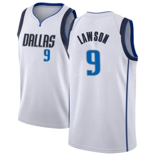 Youth A.J. Lawson Dallas Mavericks White Swingman Jersey - Association Edition