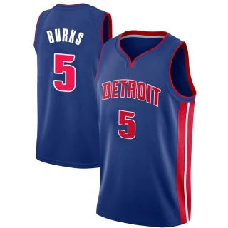 Youth Alec Burks Detroit Pistons Blue Swingman Jersey - Icon Edition
